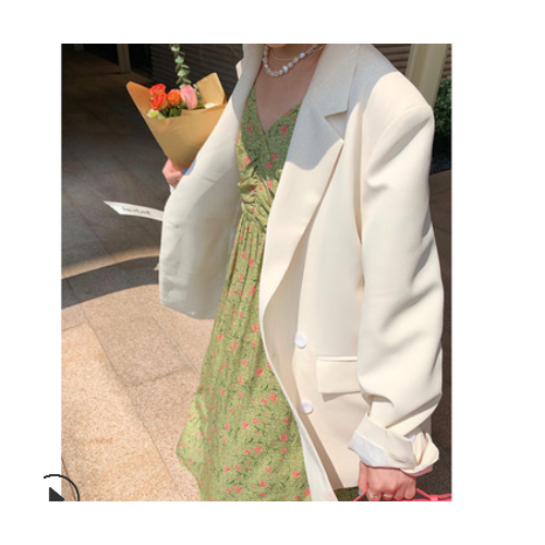 冰岛展览裙 吊带碎花裙女2021新款春夏季法式连衣裙夏天的颜色呀图3