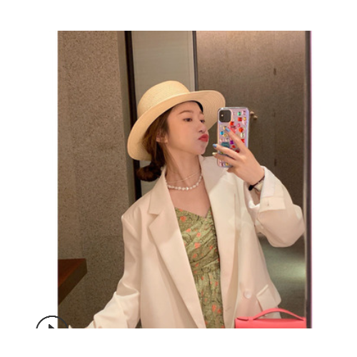 冰岛展览裙 吊带碎花裙女2021新款春夏季法式连衣裙夏天的颜色呀图2