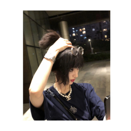 不入非时髦 西太后短袖T恤女春夏宽松韩版半袖印花上衣2021新款图3
