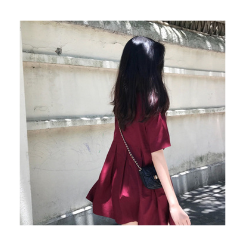 很仙的连衣裙子2021新款法式智熏桔梗小个子仙女超仙森系甜美裙子图3