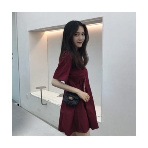 很仙的连衣裙子2021新款法式智熏桔梗小个子仙女超仙森系甜美裙子图2