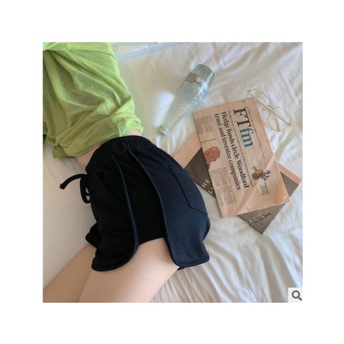 ins运动短裤女夏2020新款宽松显瘦百搭高腰打底裤休闲阔腿裤A字裤图3