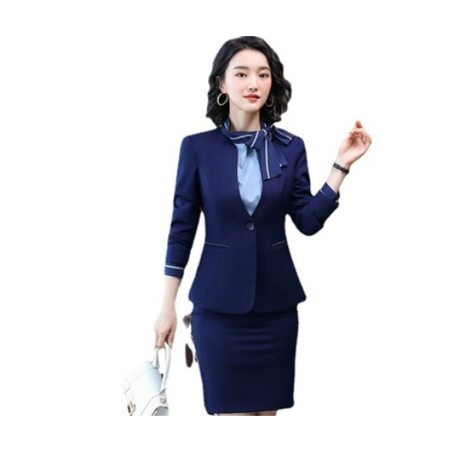 职业装女装男女同款工作服时尚西装套装女士正装秋冬西服银行工装图2