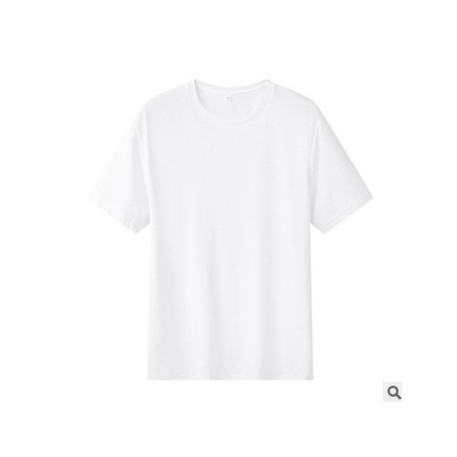 180g纯棉t恤男士短袖圆领纯色体恤女修身定制工作服广告衫印logo图3