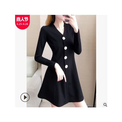 胖妹妹2021春装新款一件代发宽松显瘦连衣裙大码女装A字裙批发图3