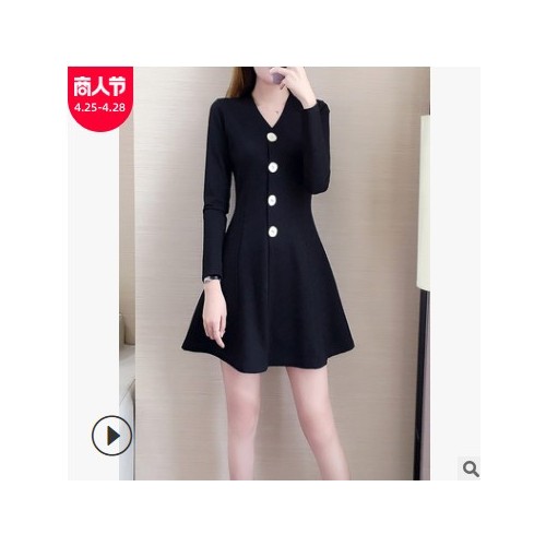 胖妹妹2021春装新款一件代发宽松显瘦连衣裙大码女装A字裙批发图1