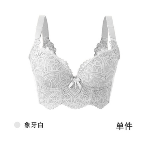性感内衣女蕾丝美背胸罩精油厚杯调整型美容院小胸聚拢文胸收副乳图2