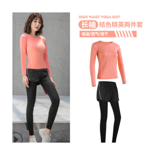 2021新款运动套装女春夏韩版短袖上衣跑步运动户外健身服两件套女