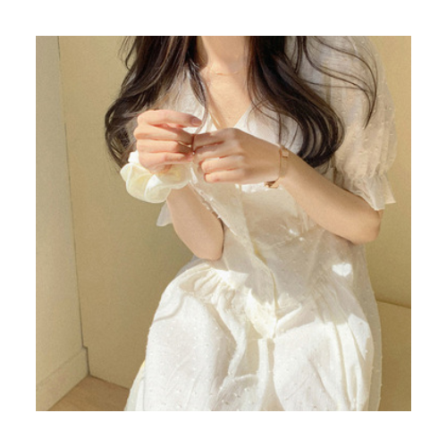 【现货】21春夏/ 温柔甜美仙仙的豆豆连衣裙 E2102图2