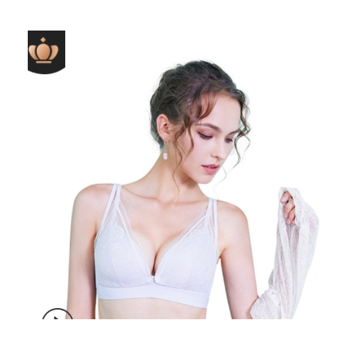 新款孕妇内衣蕾丝轻薄透气高弹泳布聚拢上托胸性感喂奶哺乳文胸罩图2