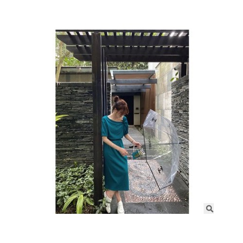 SZESTU时尚套装裙女装夏季2021新款短袖洋气露肩上衣半身裙两件套图1