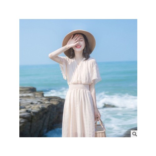 2021流行裙子夏季新款女装很仙的法国小众连衣裙仙女超仙甜美长裙图3