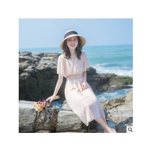 2021流行裙子夏季新款女装很仙的法国小众连衣裙仙女超仙甜美长裙图2