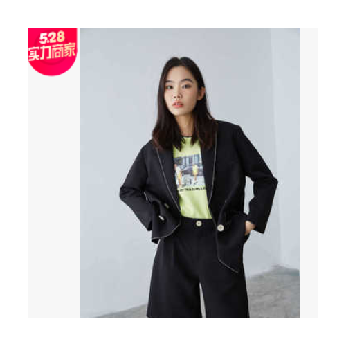 广州宸致服饰UUS2020秋新款休闲西装外套女韩版小西装S01283图1