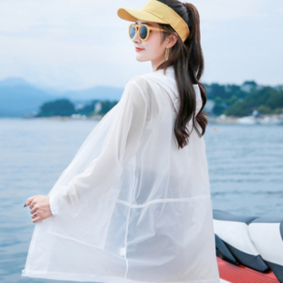 防晒衫女夏季2021新款夏天薄款透气百搭韩版洋气冰丝超薄防晒衣