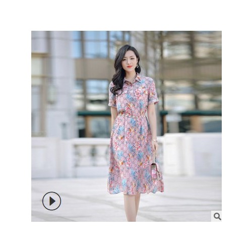 茵美娜2021新款春季女装减龄裙子洋气显瘦系带立领口袋连衣裙女图3