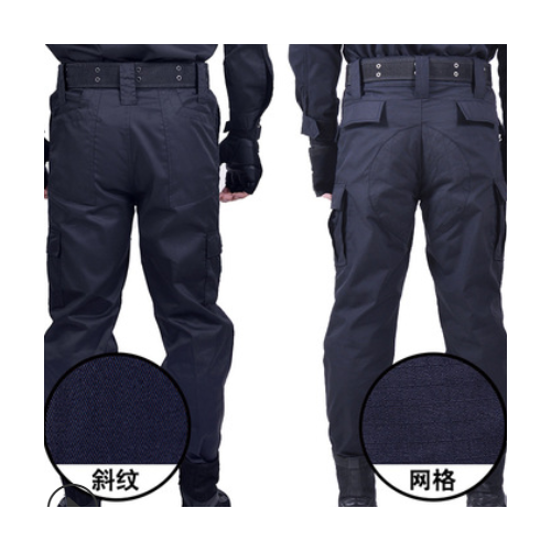2021新款保安作训裤子工作服小区物业黑色制服夏季短袖特训作训服图1