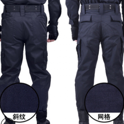 2021新款保安作训裤子工作服小区物业黑色制服夏季短袖特训作训服