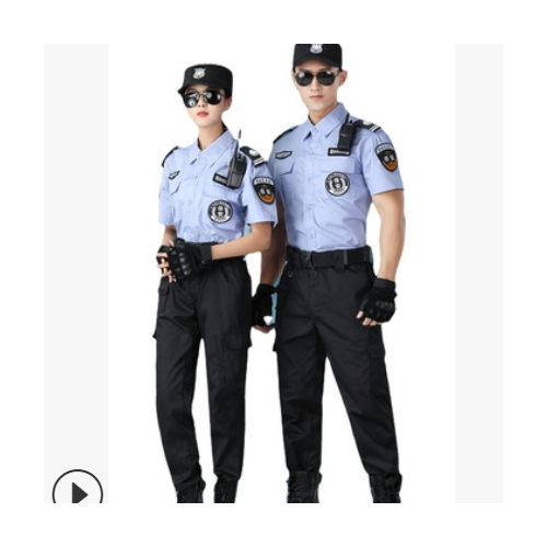 批发定制2011新式保安服夏季短袖透气安保物业保安制服套装工装服图2