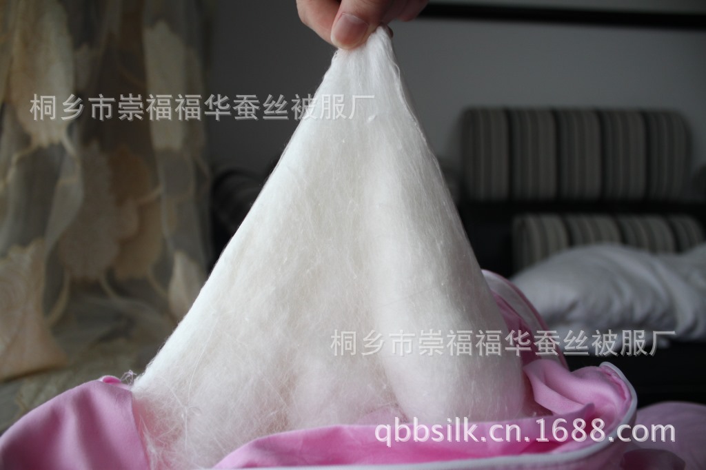 qbb桑蚕丝夏凉被空调被全棉大提花被套