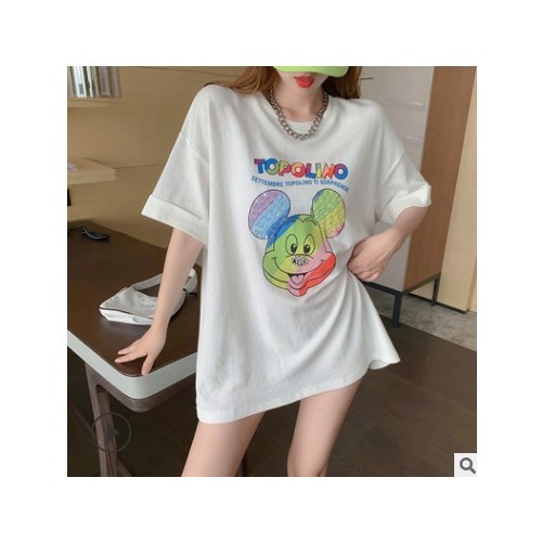 夏装2021新款设计感重工打底衫内搭宽松显瘦短袖T恤洋气上衣女潮图3