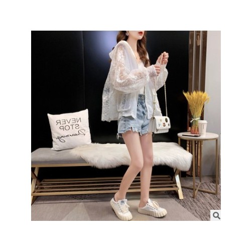 碎花防晒衣女夏季新款宽松薄款透气防紫外线外套防晒服冰丝上衣服图1