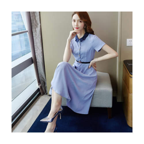 日系温柔风小众设计连衣裙2020夏天新款衬衫裙子全网热榜好店推荐图1