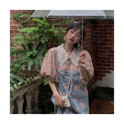 FunnJ 减龄小能手 复古显瘦薄款牛仔背带裙女 宽松无袖连衣裙夏季图1