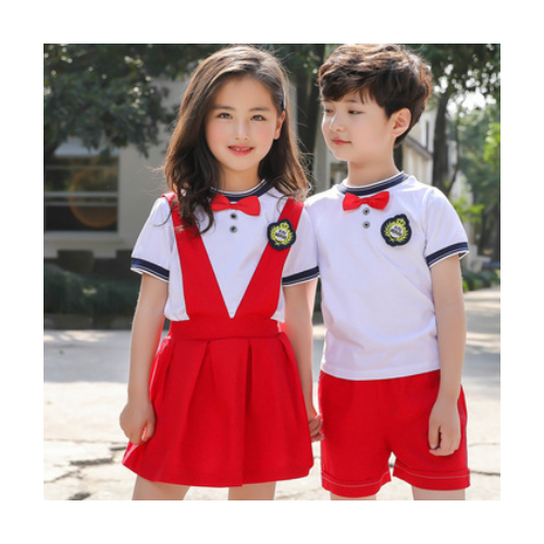幼儿园园服夏装2019新款短袖中小学生夏季校服英伦学院风班服套装图2