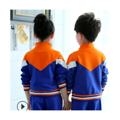 幼儿园园服春秋季新款校服儿童学生运动套装班服运动棒球服外套图1