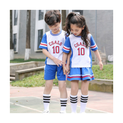幼儿园园服新款2019夏装运动球服套装校服短袖六一儿童毕业班班服图2