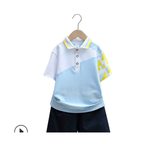 幼儿园园服夏装短裤体恤运动拼色套装小学生校服六一儿童毕业服图2