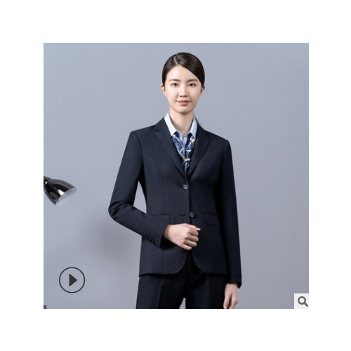新款西服西裤套装男士西装帅气商务正装新郎伴郎灰色工作服防静电图2