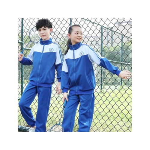 春秋款中小学生蓝白校服幼儿园园服初高中生秋季运动服套装批发图3