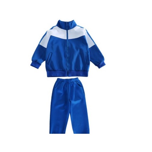 春秋款中小学生蓝白校服幼儿园园服初高中生秋季运动服套装批发图2