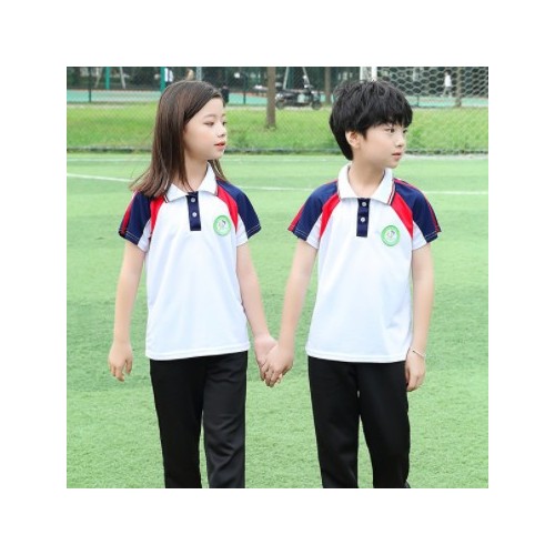 春秋款小学生校服红色套装初高中毕业班服幼儿园园服源头工厂批发图2