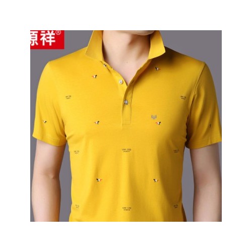 批发恒源祥短袖t恤男POLO衫中年男士翻领休闲爸爸夏装上衣潮图2