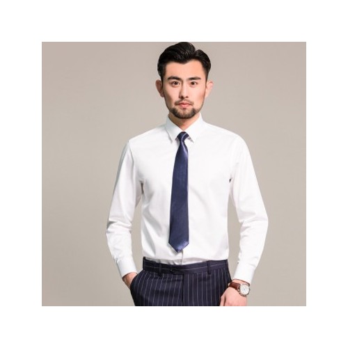 2021春季新款男女长短袖衬衫 加工定制工作服职业装商务通勤白领图1