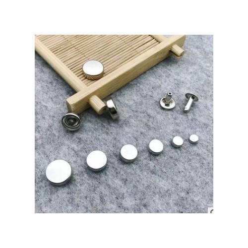 批发 金属平面撞钉 棋子钉 平面圆形钉 圆柱形帽钉 箱包五金配件图2