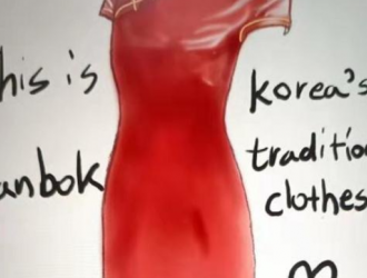 这一次将手伸向了旗袍？韩国画手晒旗袍画作，称这是韩国传统服装