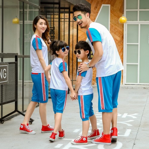 粉绣春秋款儿童幼儿园园服校服中小学生运动服班服亲子装休闲套装图3