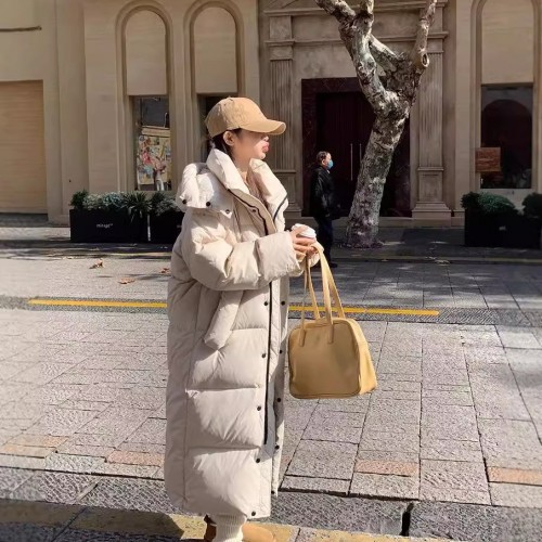 超长款羽绒服女2024冬季新款高级感炸街过膝到脚踝大被子 加厚外套图3