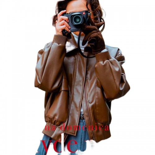真皮绵羊皮海宁皮衣外套女2024秋冬季新款夹克短款机车加厚绒上衣图3