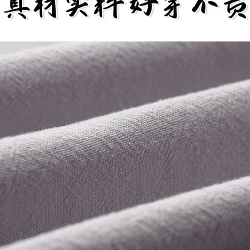 春秋款唐装男中老年爸爸装古风中国风中式服装棉麻上衣复古居士服图2