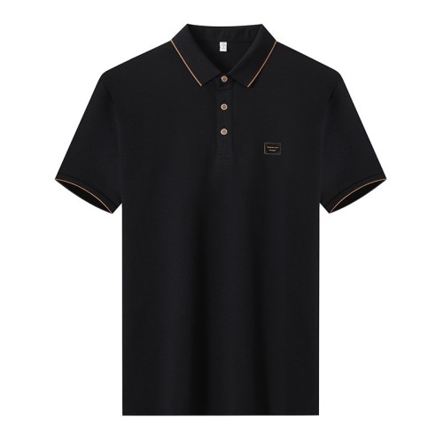 男式POLO衫25夏季高级感免烫短袖t恤轻奢商务青年休闲净色体恤衫
