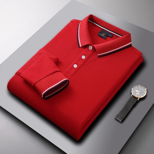 春秋长袖polo衫定制翻领T恤企业工作服定做广告工服文化衫印logo图2