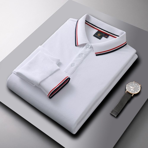 春秋长袖polo衫定制翻领T恤企业工作服定做广告工服文化衫印logo图1