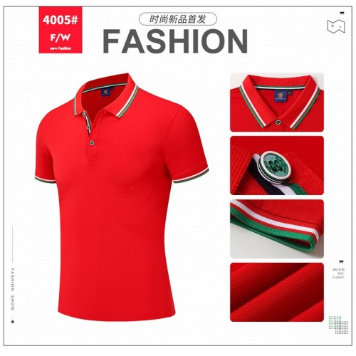 polo衫定制工作服装团队文化衫夏季蚕丝短袖t恤印logo订制工衣男图2
