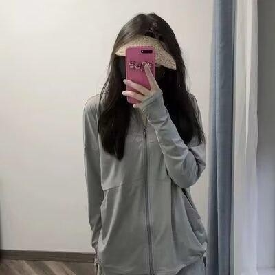 跨境冰丝防晒衣女生夏季防紫外线防晒服外套薄款透气户外宽松上衣